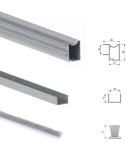 Ultimissimo Modello Sistema per ante scorrevoli in alluminio, spessore 18 mm